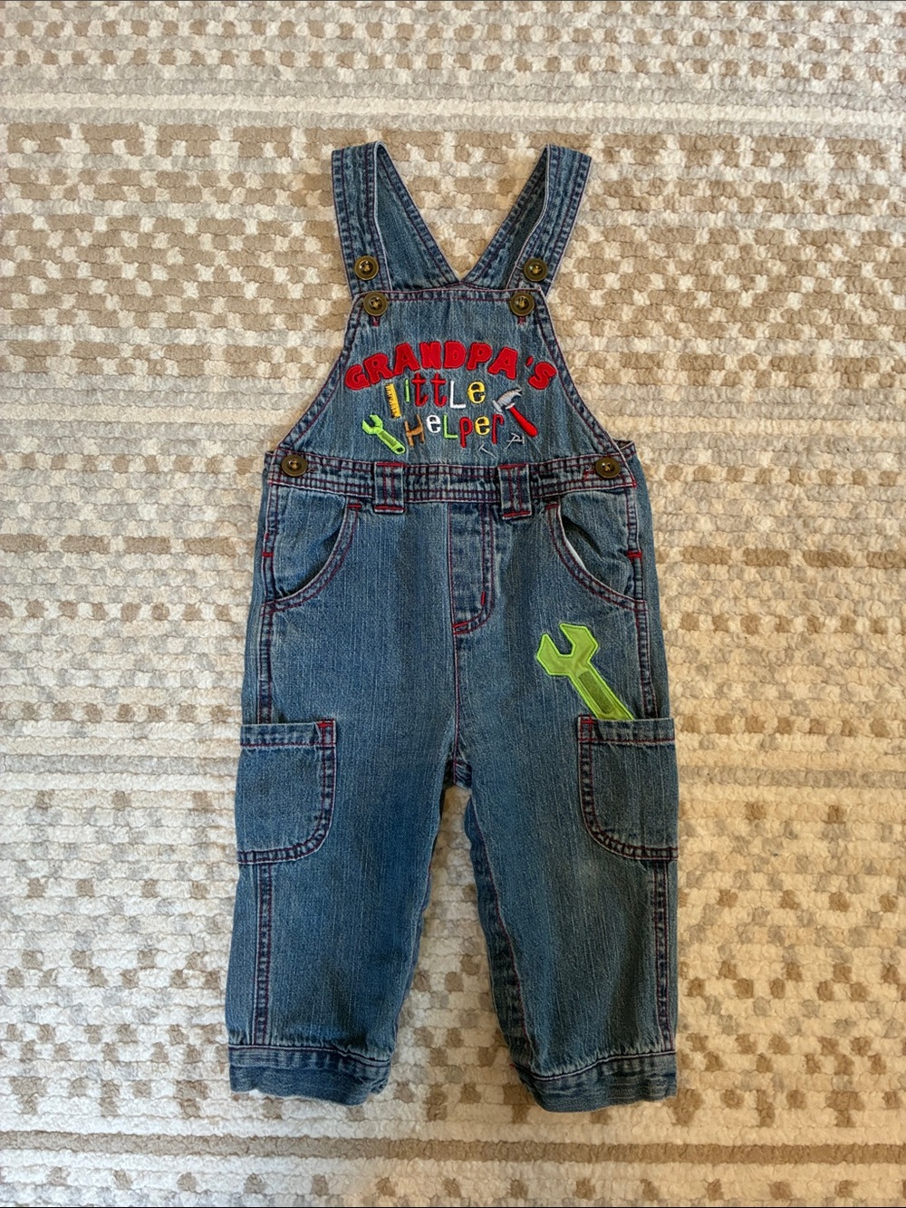 Vintage “Grandpa’s Little Helper” Denim Overalls
